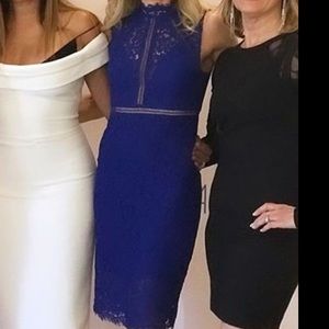 Bardot Lace High Neck dress